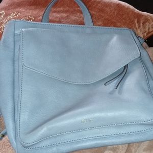 Baby blue backpack purse